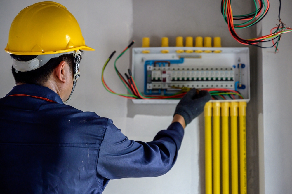 electrical maintenance checking wires